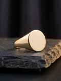 Anel Signet Dourado