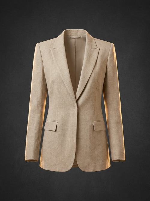 Blazer de Alfaiataria Bege