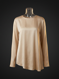 Blusa de Cetim Manga Longa