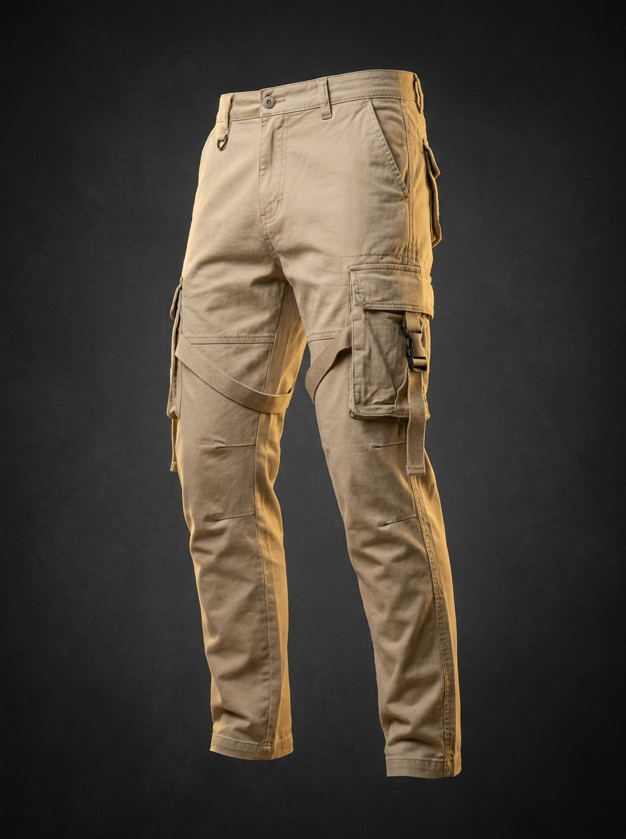 Calça Cargo Bege