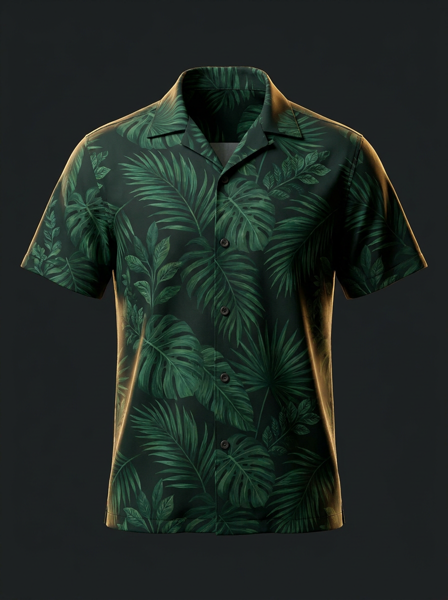 Camisa Havaiana Estampada