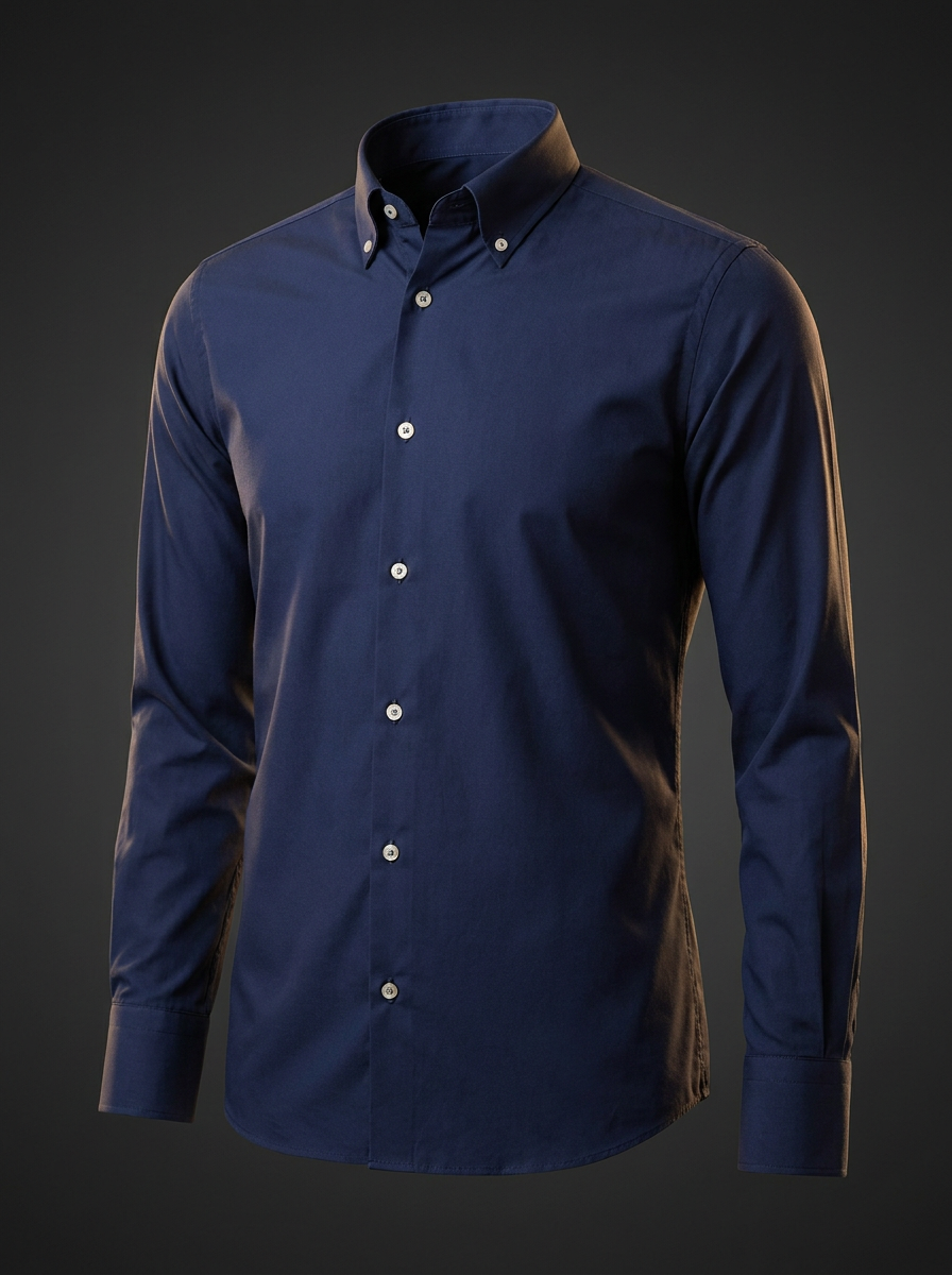 Camisa Social Azul Marinho