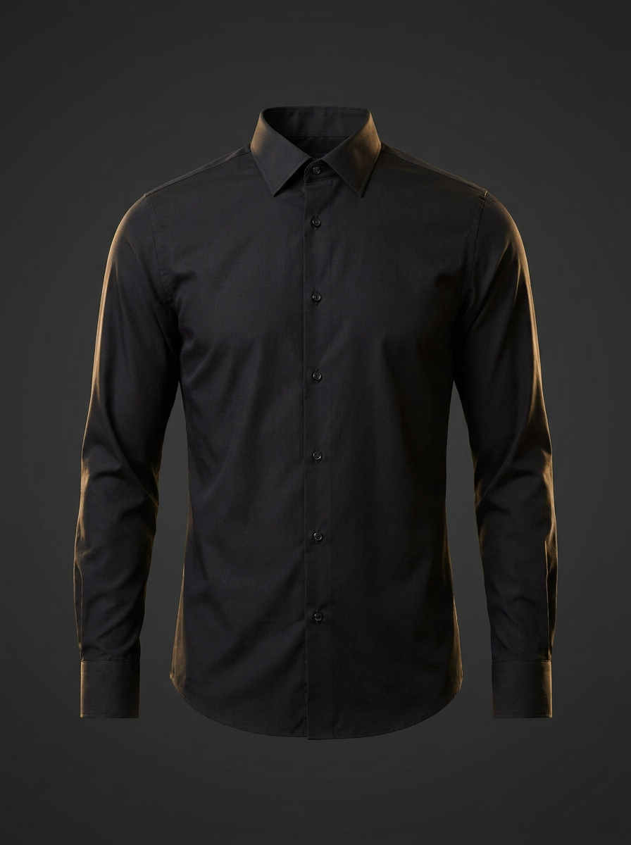 Camisa Social Preto Slim