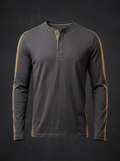 Camiseta Henley Manga Longa