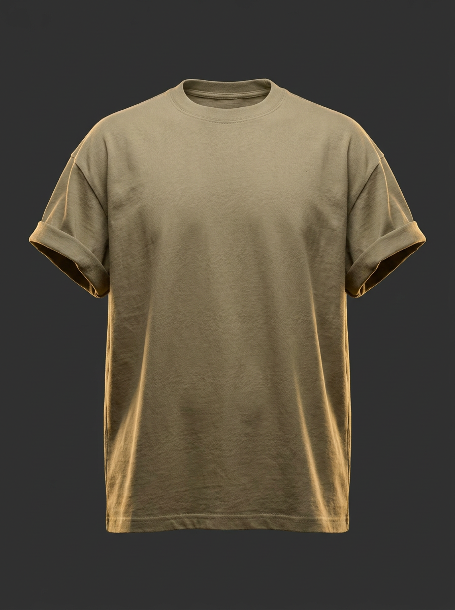 Camiseta Oversized Caqui