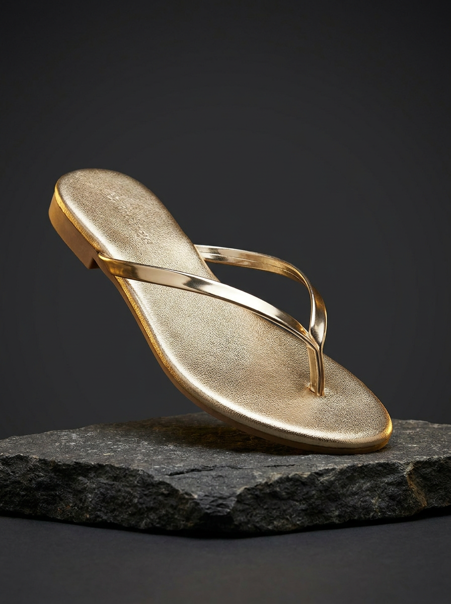 Chinelo Flip Flop Dourado
