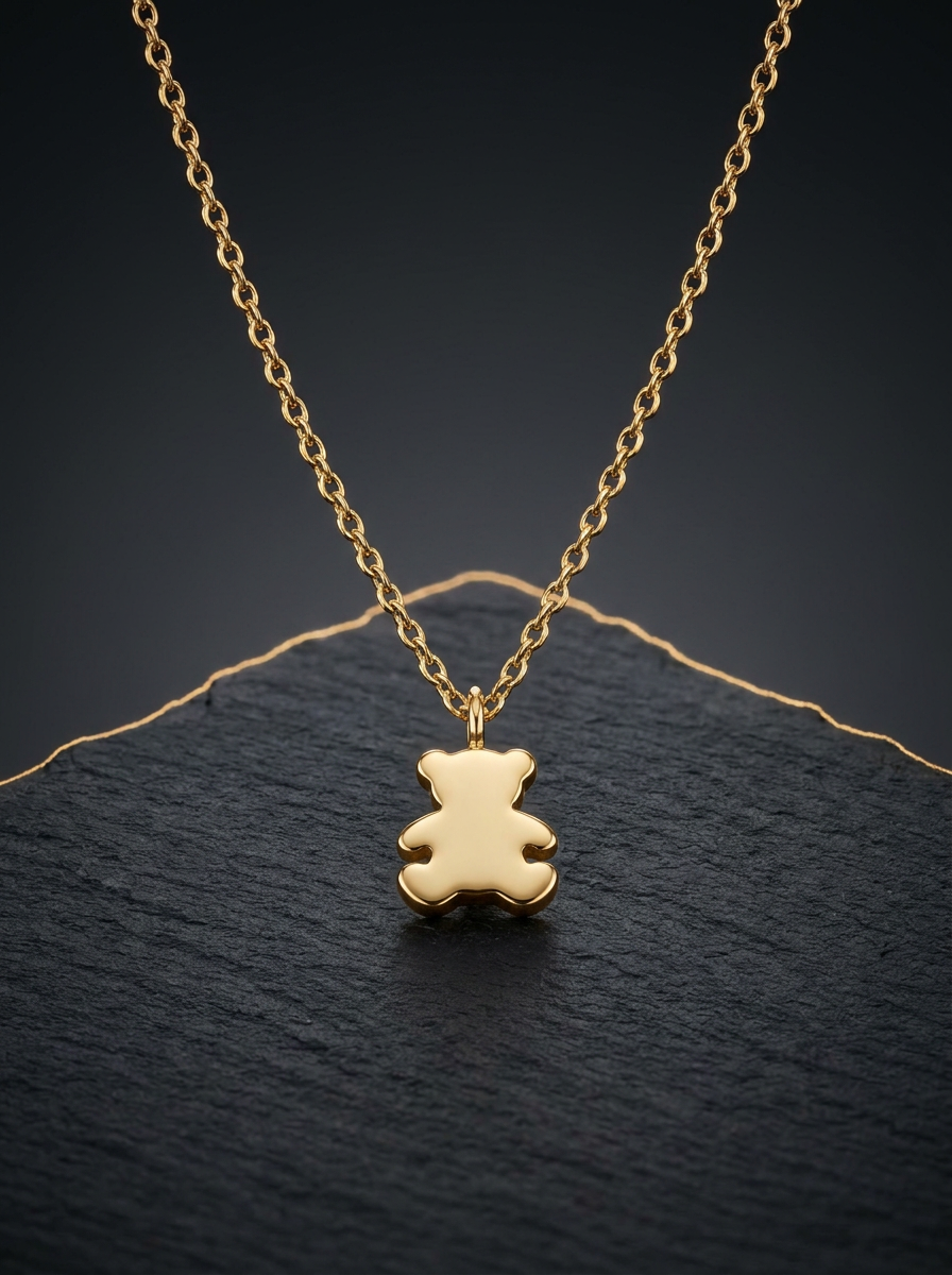 Colar Pingente Urso ARKOUDA