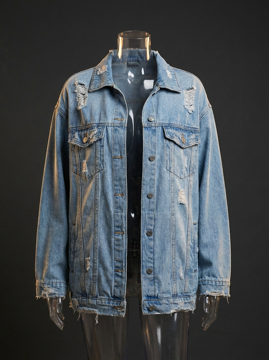 Jaqueta Jeans Oversized