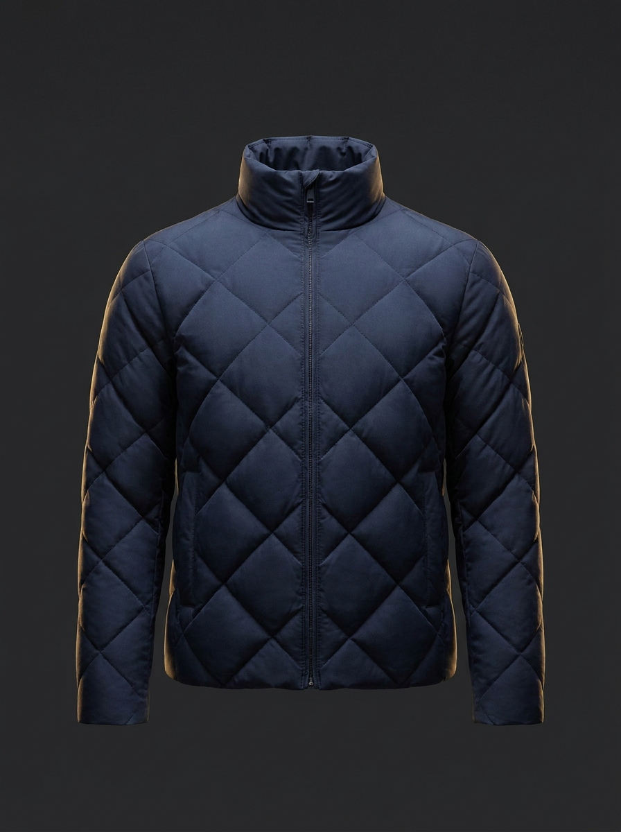 Jaqueta Puffer Gola Alta