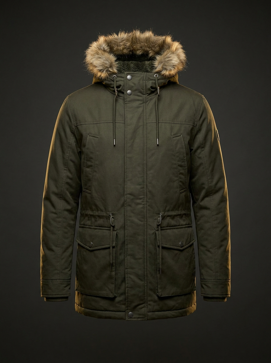 Jaqueta Parka Verde Militar