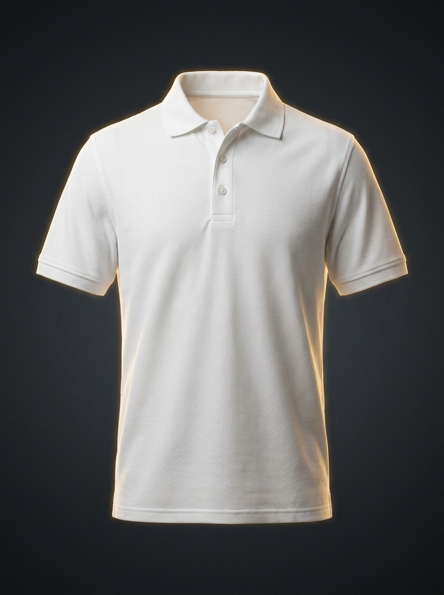 Camisa Polo Clássica Branca