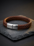 Pulseira Masculina de Couro