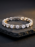 Pulseira de Prata com Pedras