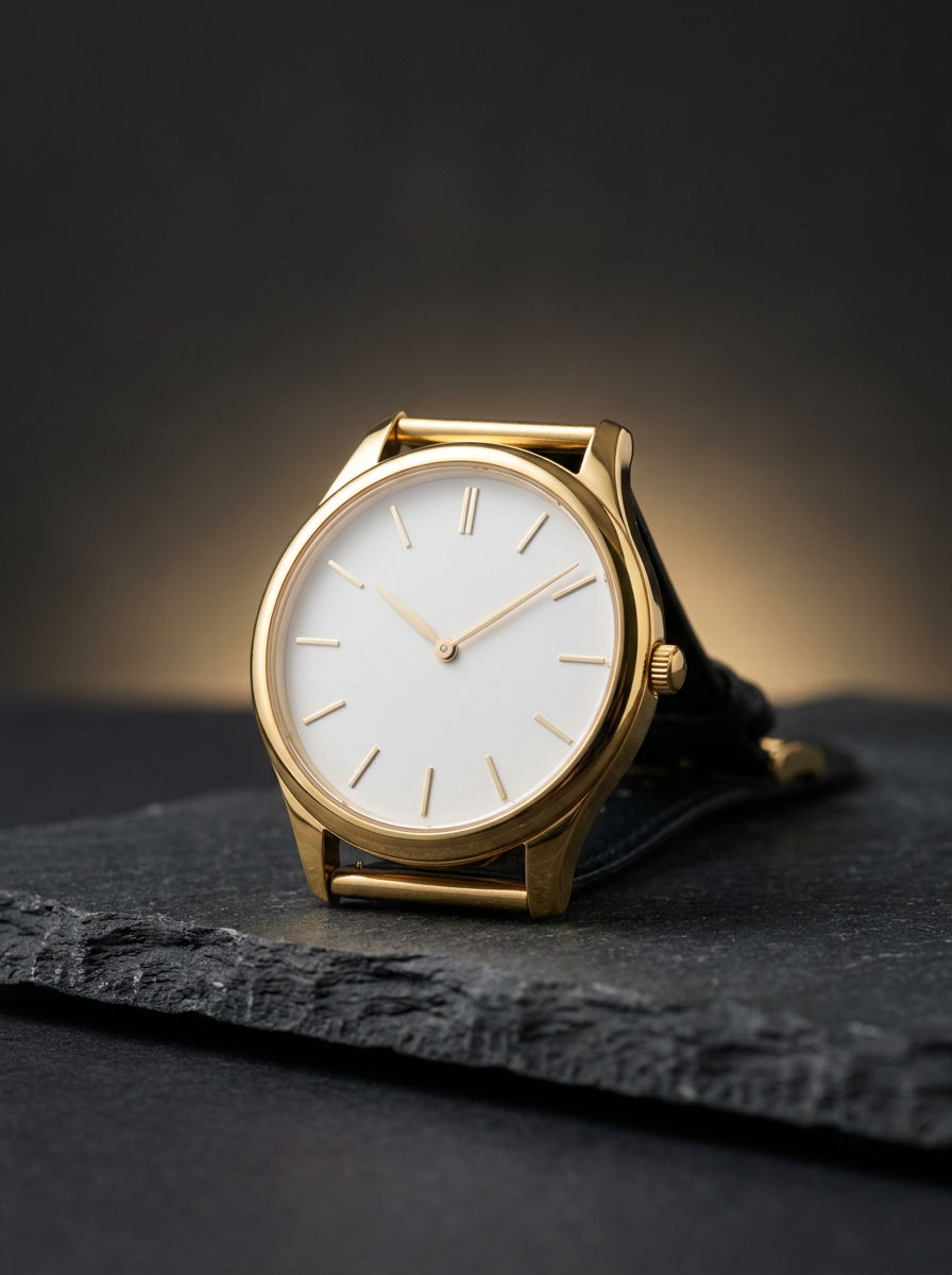 Relógio Minimalista Dourado