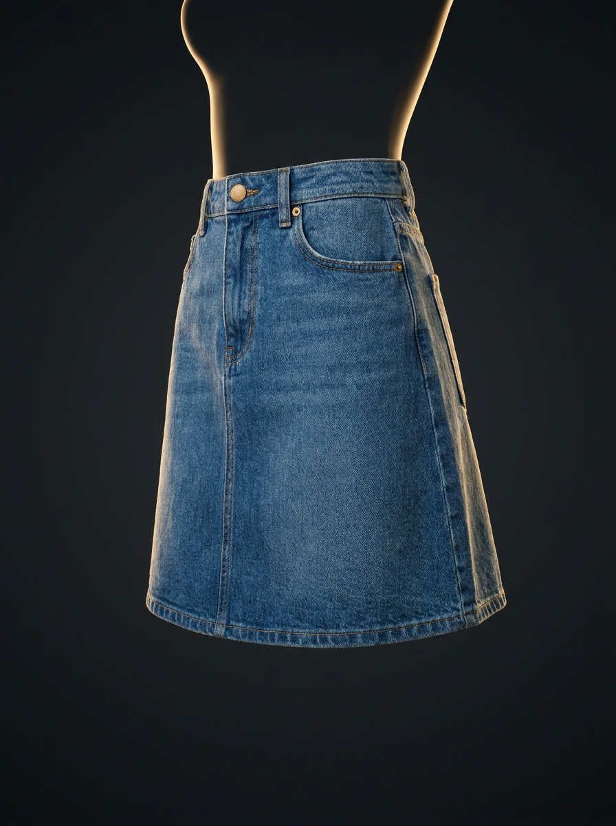 Saia Jeans Feminina