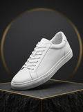 Tênis Casual de Couro Branco