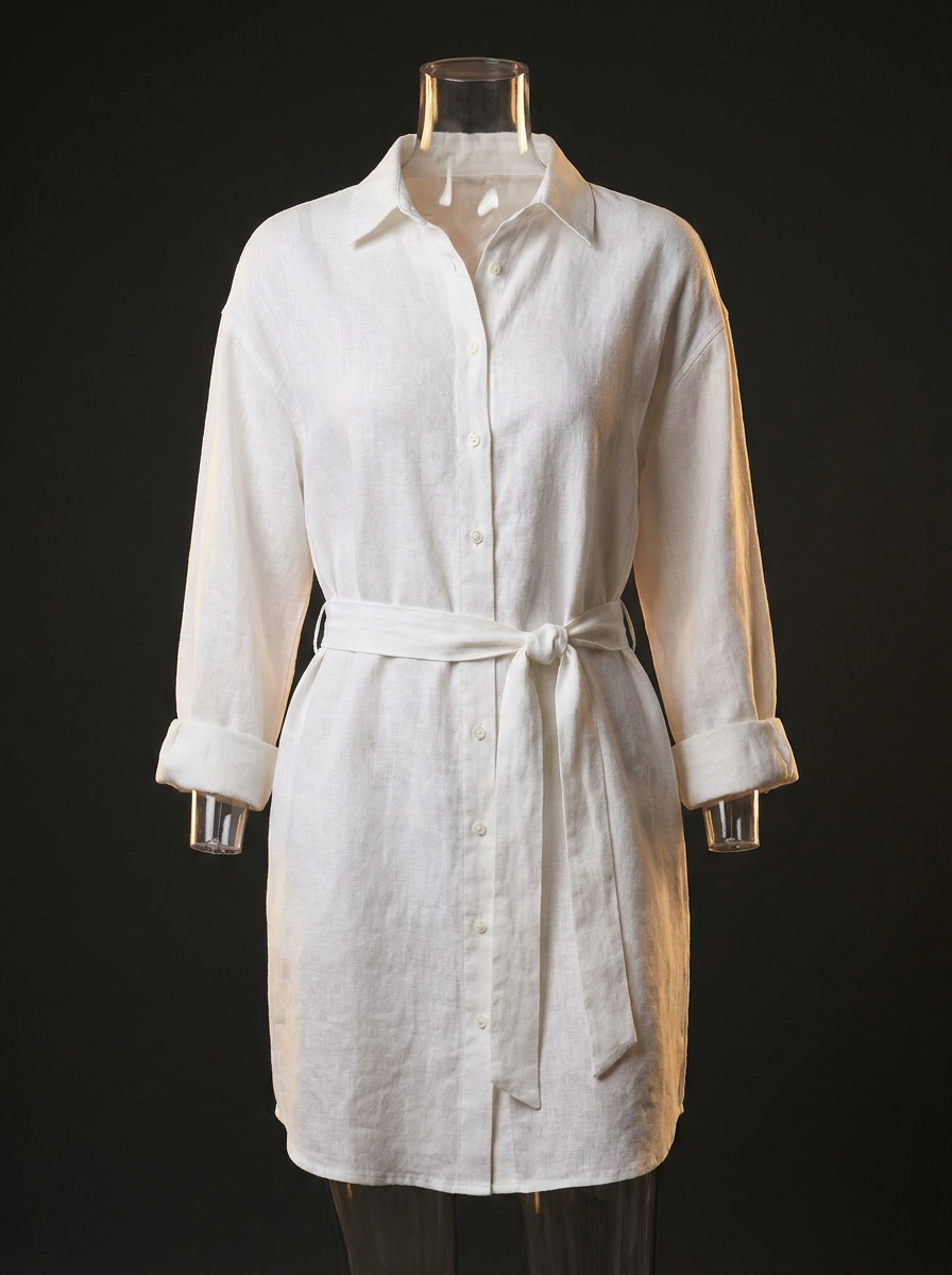 Vestido Camisa de Linho
