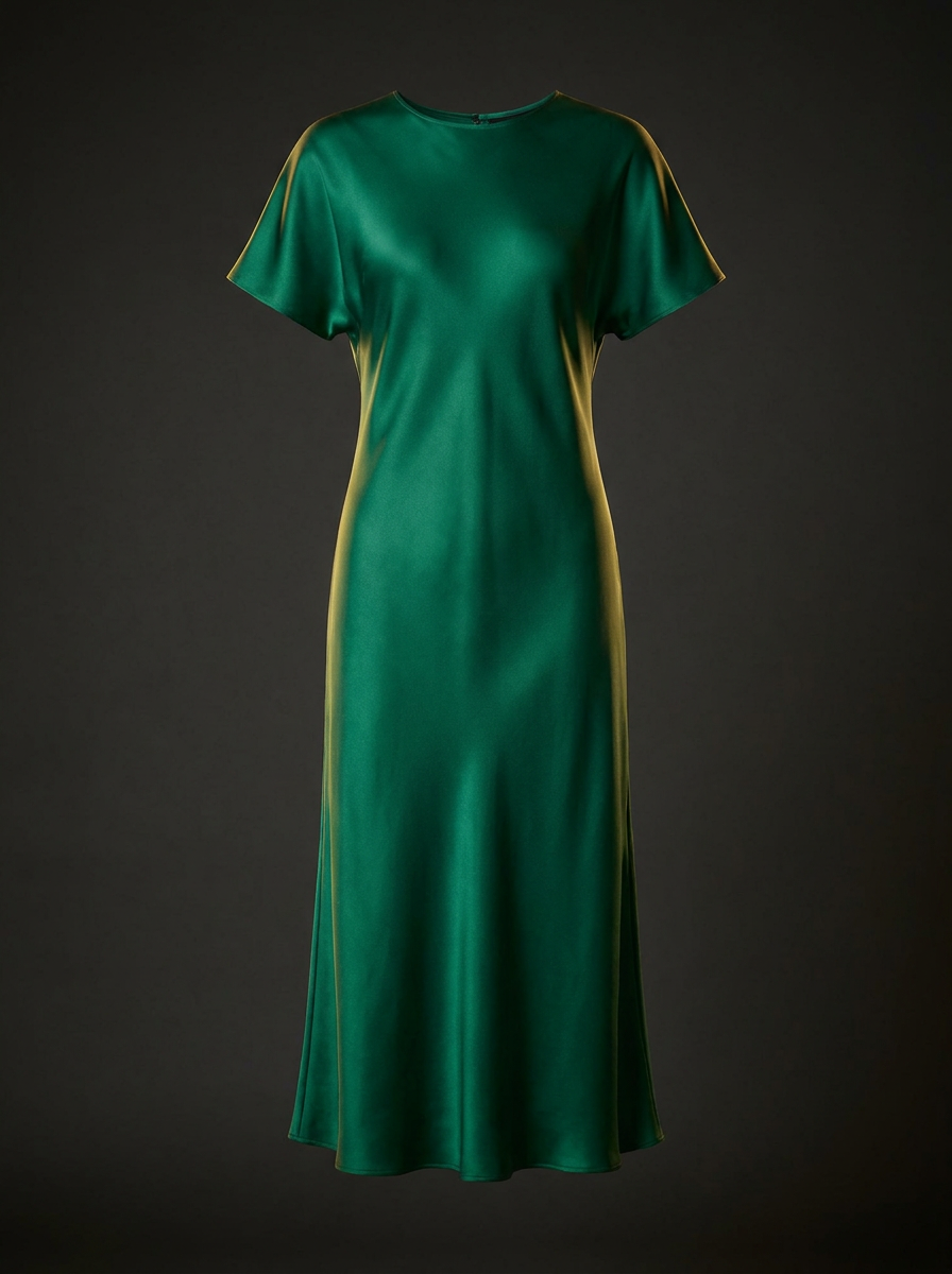 Vestido Midi de Seda